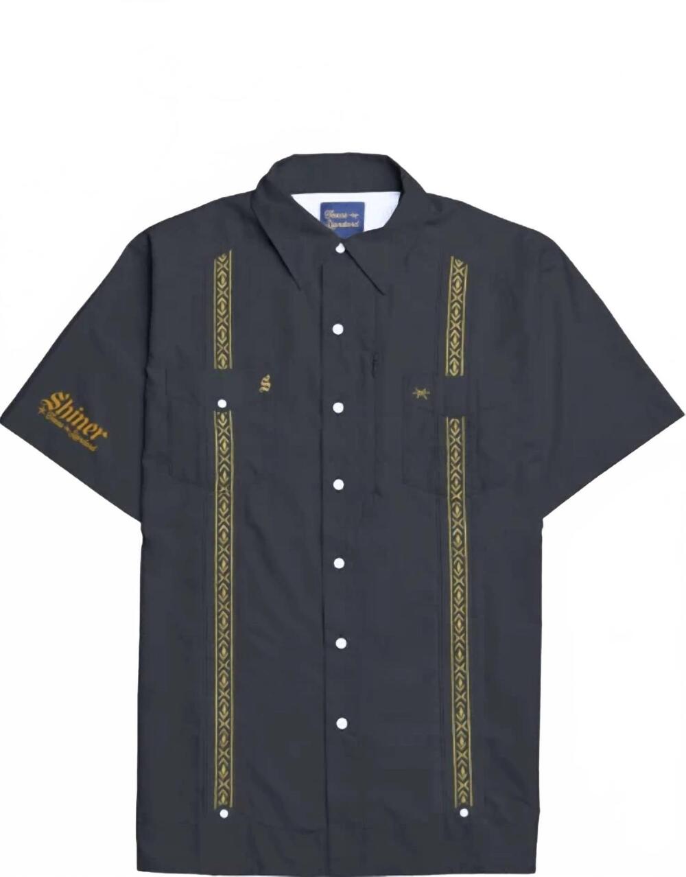 NEW TEXAS STANDARD men's guayabera libre top in shiner